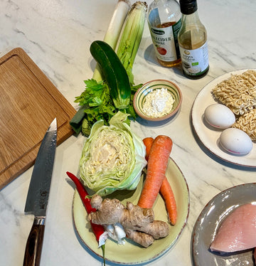 Sund og hurtig nudelsuppe