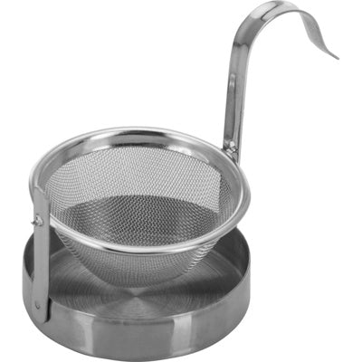 Tesi med bakke i rustfrit stål