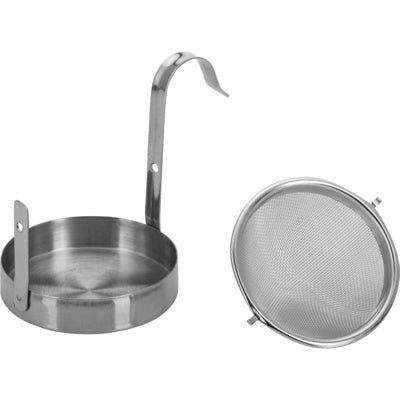 Tesi med bakke i rustfrit stål
