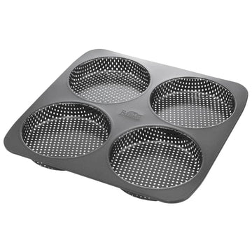 Bageform til 4 burger boller, perforeret