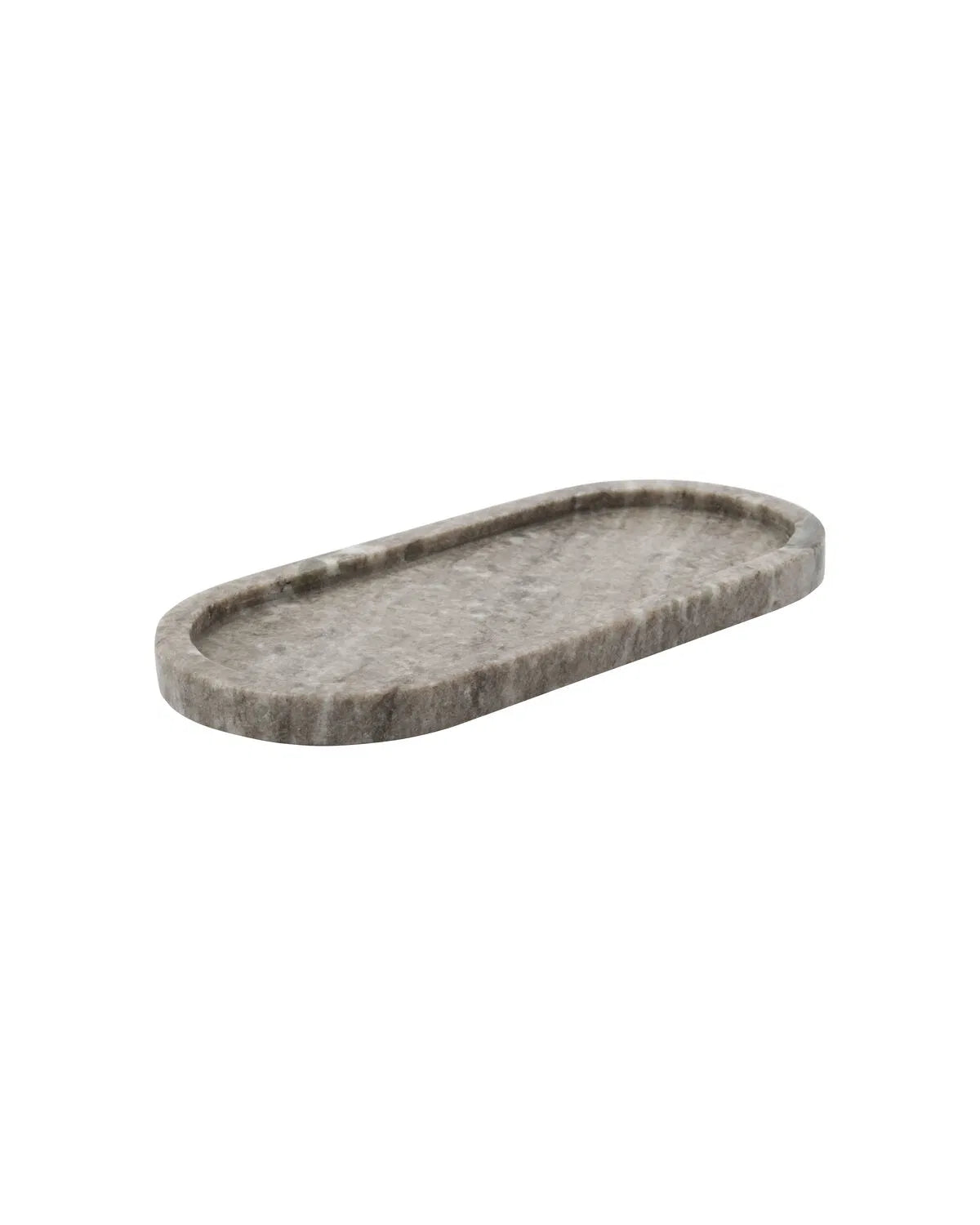 Oval bakke i marmor