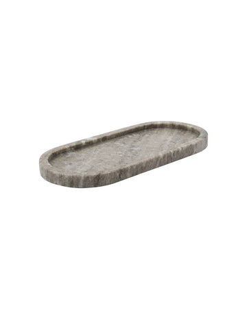 Oval bakke i marmor