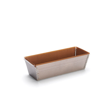 Bageform, perforeret, rektangulær, 26 x 8,6 cm
