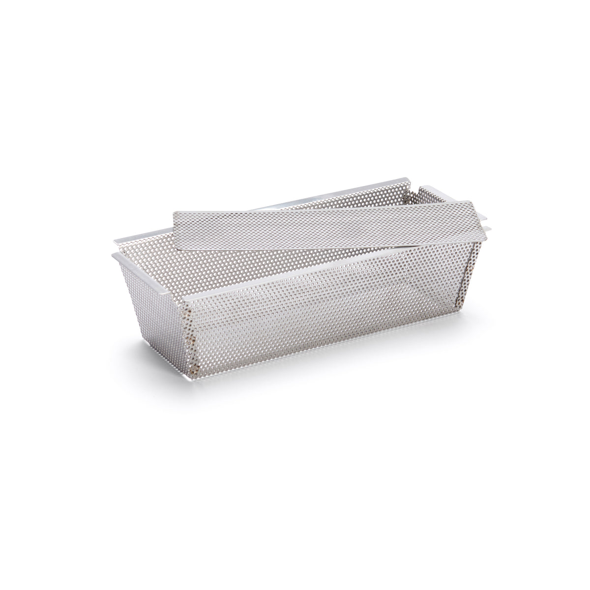 Bageform, perforeret, rektangulær, 26 x 8,6 cm