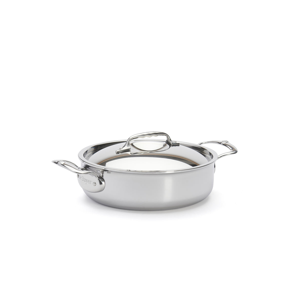 Sautergryde - rund med låg og 2 greb, Affinity fra de Buyer, Ø 24cm