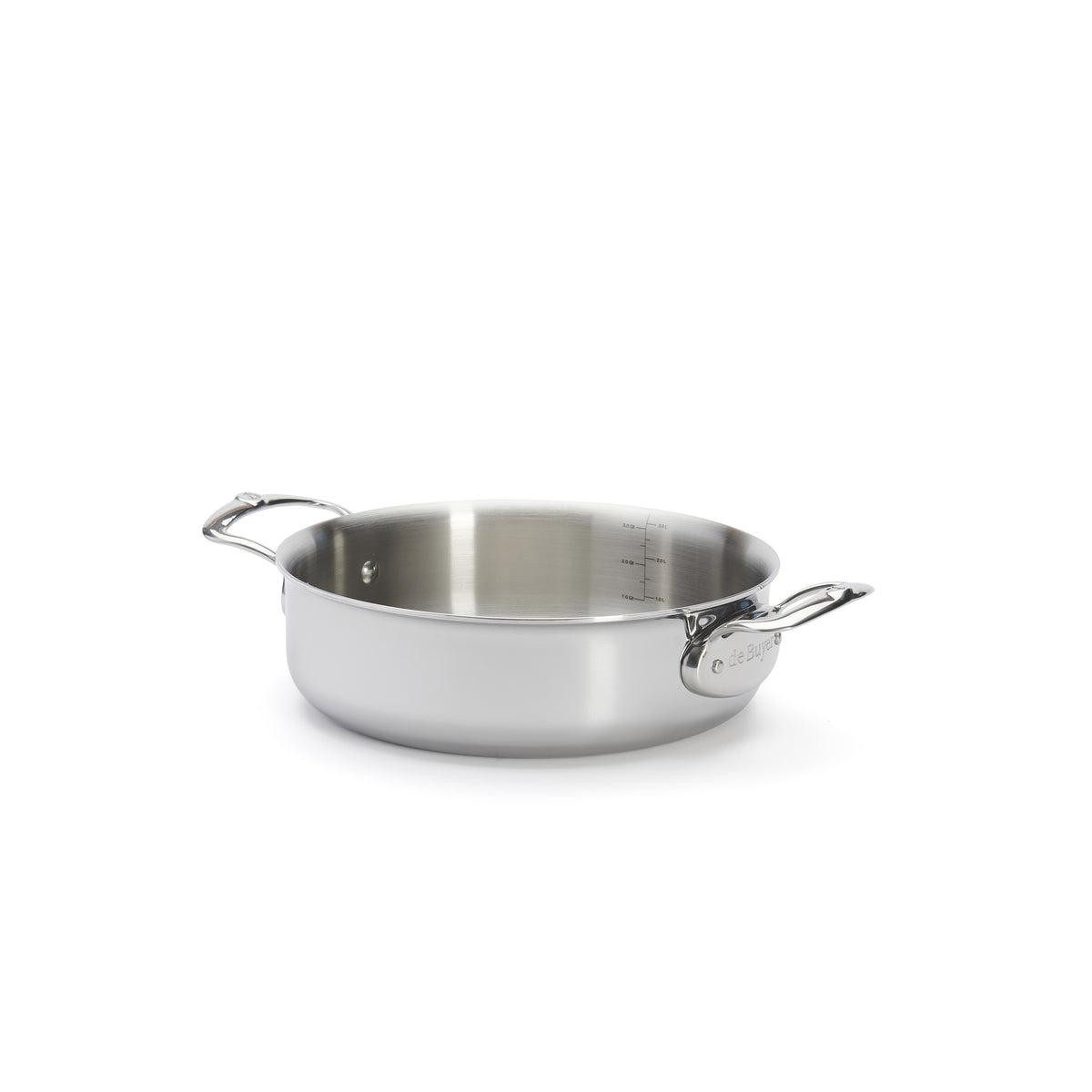Sautergryde - rund med låg og 2 greb, Affinity fra de Buyer, Ø 24cm