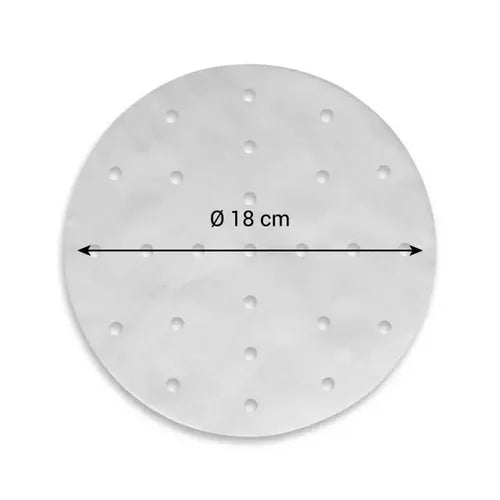 Papir til dampekurv, Ø 18 cm, 50 stk