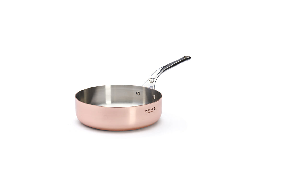 Sauterpande, kobber Ø24 cm, til induktion