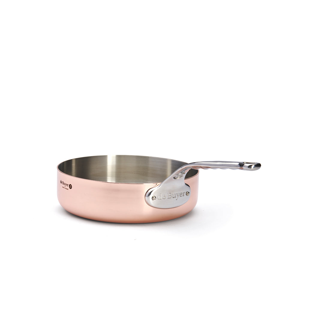 Sauterpande, kobber Ø24 cm, til induktion