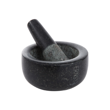 Morter, mørk granit, 3 størrelser