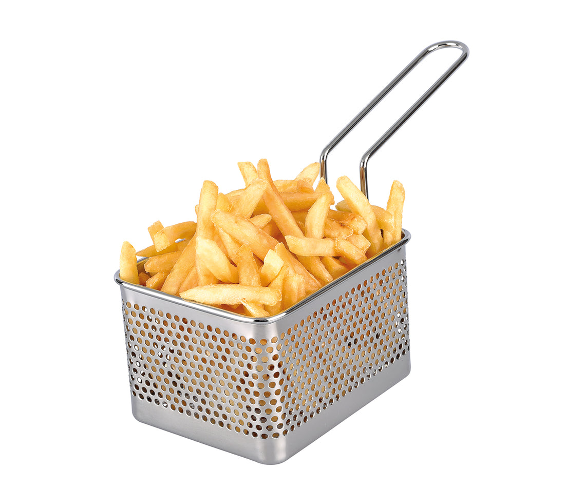 Serveringskurv, rustfrit stål