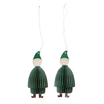 Bungalow Honeycomb Santa Forest 11 cm – 2 stk.