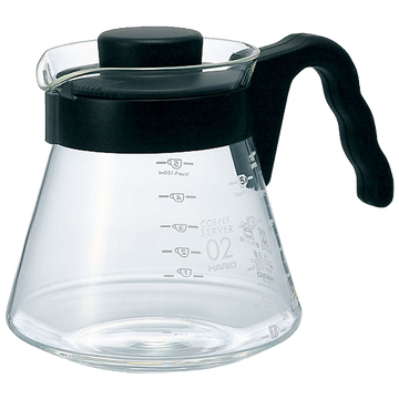 Kaffekande, Hario V60 Range Server Glaskande, 3 størrelser
