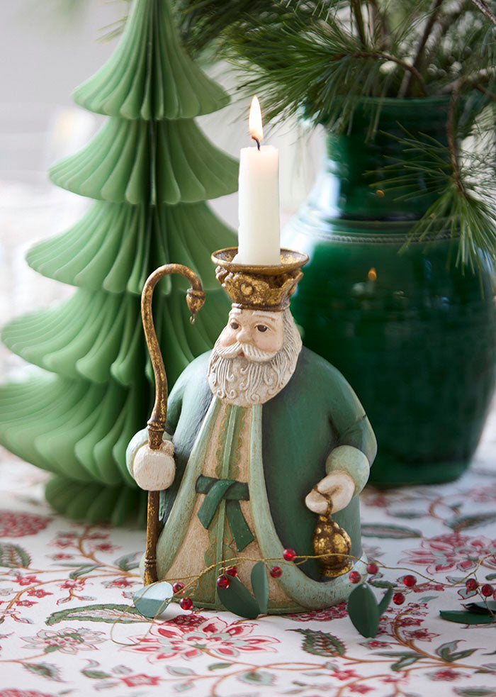 Bungalow Santa Ivy lysestage – julemand 18 cm